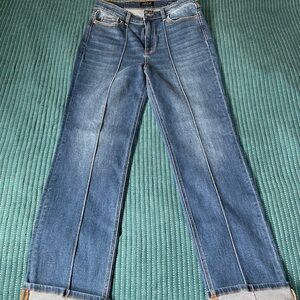 Judy Blue straight cuffed jeans